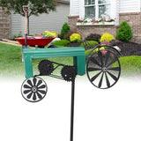 Farm Tractor Windmill,Tractor Wind Spinner Yard Ground Stake Statue Garden Windmill Decoration Lawn Floor Stakes Art Ornament for Outdoor Garden Yard Patio Decor (Green)