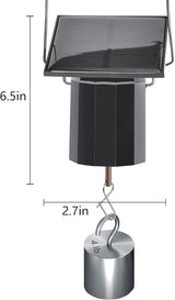 Wind Spinner Motor Solar Powered Mobile Rotating Hanging Ornament Outdoor for Garden Yard Chimes, Eco-Friendly Energy Operated Display (1 Pcs)