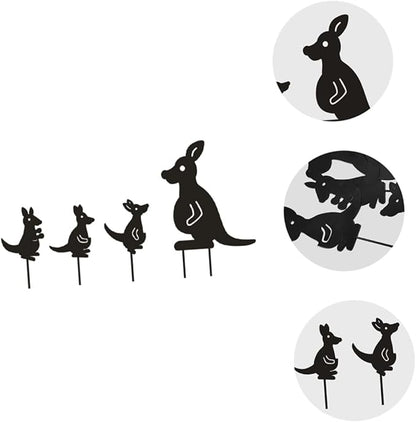 POPETPOP 1set Decorative Wrought Iron Garden Statues Hollow Lawn Ornaments for Courtyard Decoration for Farmhouse Styles