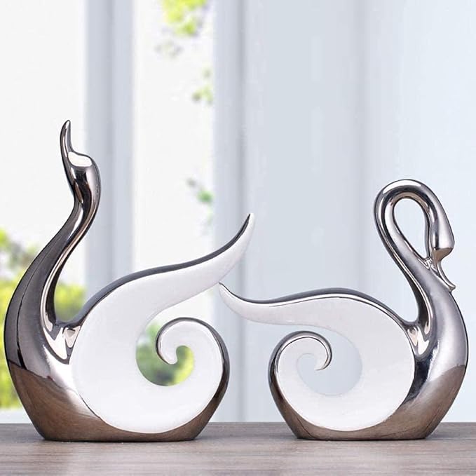 Garden Ornaments Decor Statue Outdoor,Desktop Sculpture Statue 2PCS Home Decoration Room Decor Crafts Stunning Creative Abstract Figurine Desktop Furnishings Garden Gifts Sculpture Statue