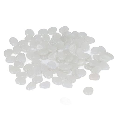 Outdoor Luminous STO Colorful e Luminous or K Garden Courtyard Waly Garden Trails 100 Bag Color Mixed,Garden Decoration Decorative Step STO (White)