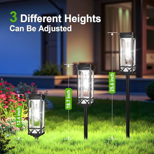 KOOPER Solar Pathway Lights - 8 Pack Cool White