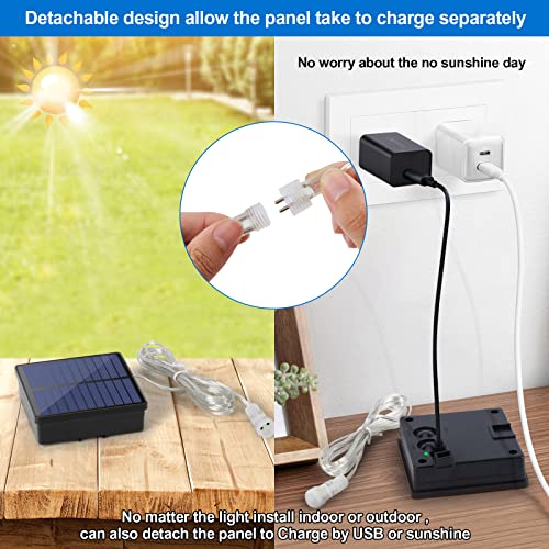 Solar String Lights 78.7ft - 200LED 8 Modes Waterproof