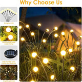 Solar Garden Lights - 8 Pack Warm White LED