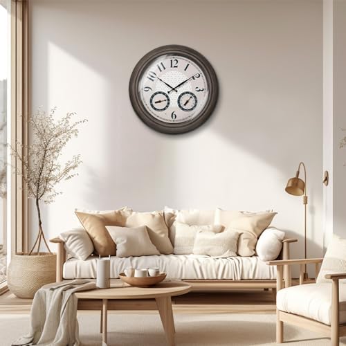 Presentime 18 Inch Illuminated Outdoor Clock