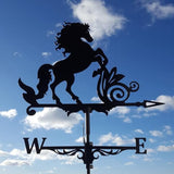 3D Animal Metal Weather Vane, Roof Weather Vane, Weather Direction Indicator, Garden Statue, Garden Windmill, Roof Decoration Accessories for Garden, Yard, Roof Decoration (Mustang)