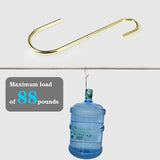Vindar 3 Pack 6 Inches Bird Feeder Hook Heavy Duty Gold S Hooks Hangers for Kitchen, Office, Wind Chimes, Lanterns, Gardening Tools, Hummingbirds Feeders, Bird House, Lanterns