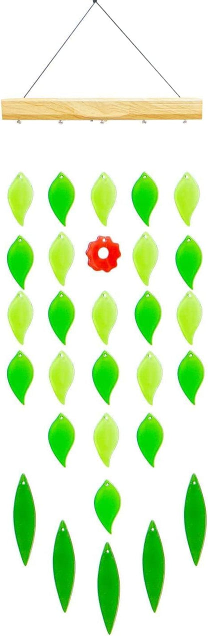 Solar Wind Chimes Waterproof Windchimes Glass Hanging Noisemakes with Solar Light for Home, Garden, Patio and Yard Decor