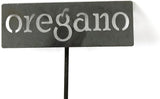Classic Metal Garden Markers 19 Inches Tall (oregano, Raw, Unfinished Steel (will rust with time))