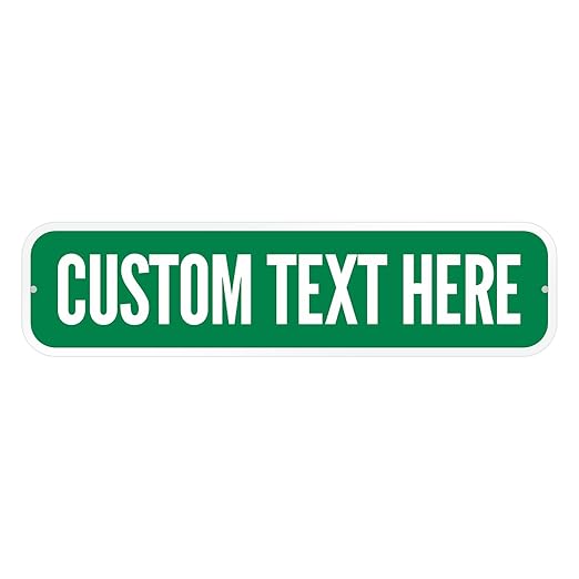 SmartSign Customize Your Own Green Street Sign | 6" x 24" 3M EG Reflective Aluminum