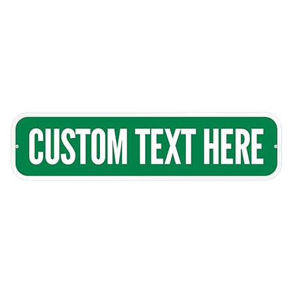 SmartSign Customize Your Own Green Street Sign | 6" x 24" 3M EG Reflective Aluminum