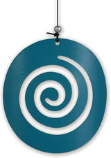 Sunset Vista Designs Windchimes - Vista Classics Galaxy Etched Aluminum Windchime with Spiral Windcatcher, 36" Long, Sea Breeze