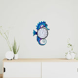 14" Seahorse Shape Outdoor Thermometer, Indoor Wall-Mounted Thermometer No Need Battery, Easy to Read for Patio Garden Living Room Decor