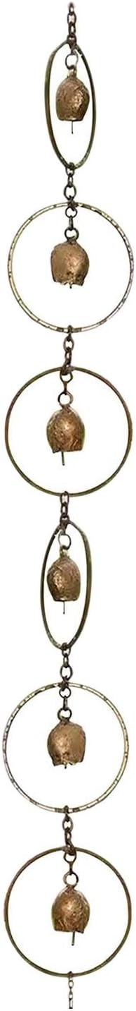 Rain Water Catcher Rainwater Chains Home Decor for Gutter Functional Replace Rain Gutter Drain Rain Chains for Divert Water Sheds Awnings, Bell