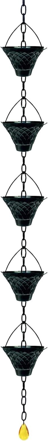 Functional Gardens Decoration Rain Chain Antique Styles Outdoor for Effective Gardens Drainage Decoration