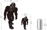 TT & MM Christmas Bigfoot Yard Decor Metal Garden Stakes,Set of 2 Big Foot Sasquatch Gifts for Men/Women,Outdoor Bigfoot Silhouette Statues for Yard Art,Patio,Lawn - 15.7”H x 8.3”W & 7.8”H x 4.1”W
