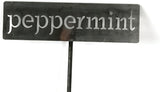 Classic Metal Garden Markers 19 Inches Tall (peppermint, Raw, Unfinished Steel (will rust with time))