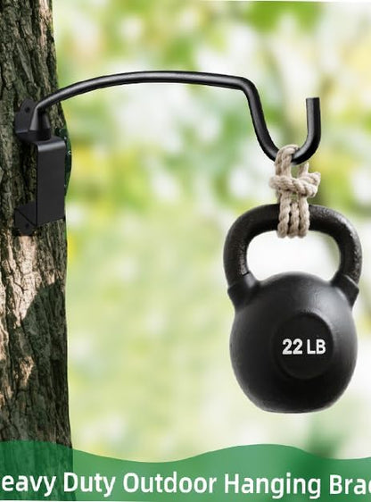 Plant Hooks for Wall,Outdoor Plant Hanging Bracket, Wall Mount Plant Hooks Decorative Wall Hanging Hooks with Ajustable Angles for Bird Feeder, Wind Chimes Metal Black 12.2 Inches