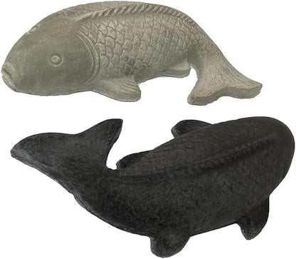 AUTUMN Fish Koi Garden Decor Mold, Concrete Cement Mold, Fish for Garden Figure, DIY Outdoor Decor, Koi Statue for Garden. One Mold - 2 Fish