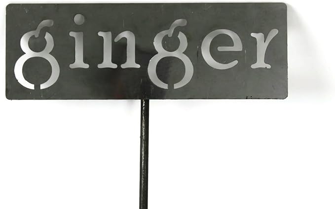 Classic Metal Garden Markers 19 Inches Tall (ginger, Raw, Unfinished Steel (will rust with time))