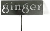 Classic Metal Garden Markers 19 Inches Tall (ginger, Raw, Unfinished Steel (will rust with time))
