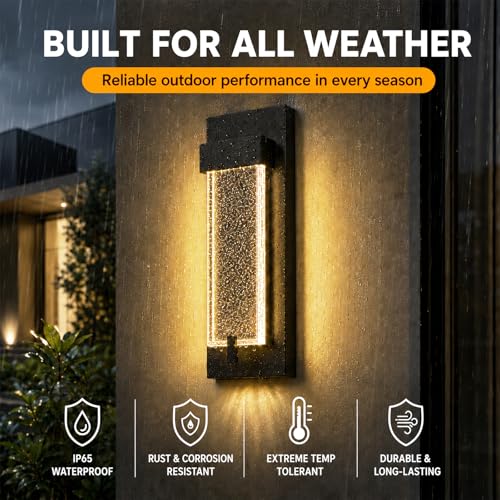 iYogaled 5CCT Bubble Glass LED Wall Sconce