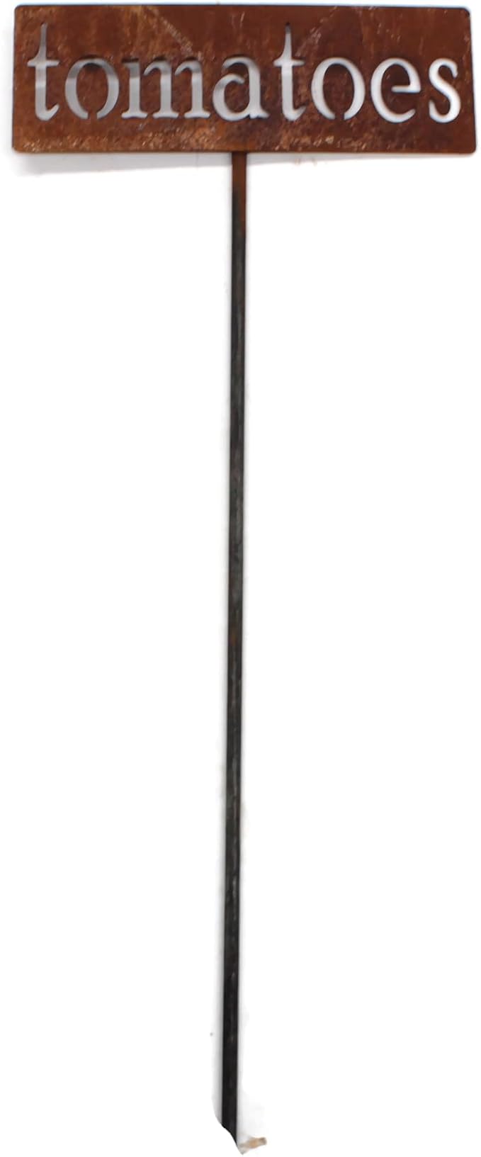 Classic Metal Garden Markers 19 Inches Tall (tomatoes, Naturally Rusted)