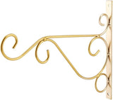 Plant Hanger Hanging Basket Hooks, Metal Plant Wall Hanger Outdoor Indoor Decor for Hanging Bird Feeders, Lanterns, Wind Chimes