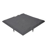 15.5 Inch Stepping Stones, Decorative Garden Walkway Pavers with Ground Stakes for Outdoor Pathway, Lawn, Yard, Made of Polypropylene (Gray)