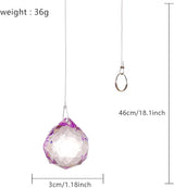 12 Pcs Crystal Ball Prism 30mm, Handmade Multicolor Crystal Suncatchers, Rainbow Makers, Window Ornament, Garden Decoration