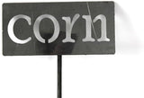 Classic Metal Garden Markers 19 Inches Tall (corn, Raw, Unfinished Steel (will rust with time))