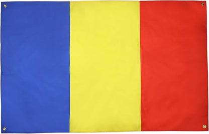 AZ FLAG Romanian Flag 150 x 90 cm with 4 Eyelets for Balcony or Wall