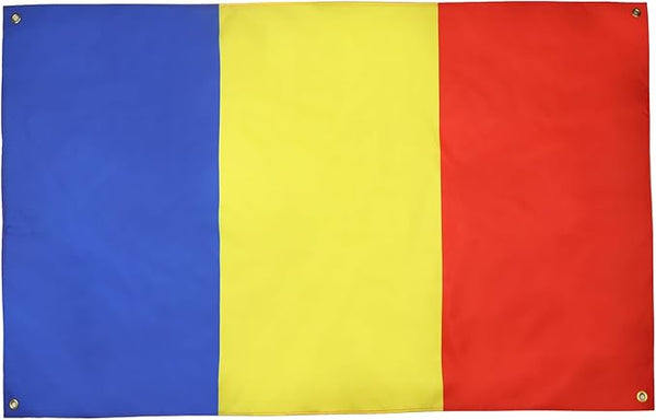 AZ FLAG Romanian Flag 150 x 90 cm with 4 Eyelets for Balcony or Wall