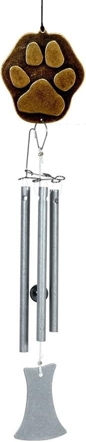 Paw Print Little Piper Wind Chime - Made in USA