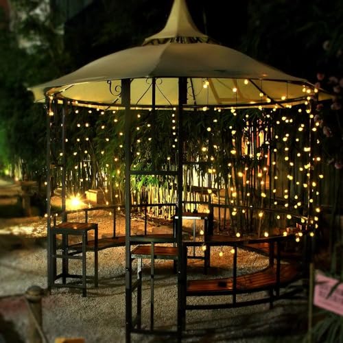 Solar String Lights Outdoor - 56ft 100 LED Globe