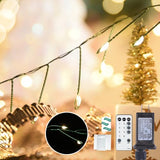 Fairy Lights 65Ft 1000LED Warm White Waterproof Plug-in String Lights - Timer & Remote