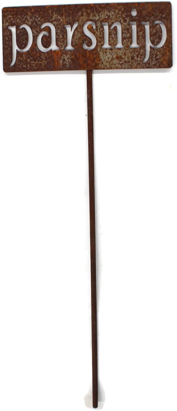 Classic Metal Garden Markers 19 Inches Tall (parsnip, Naturally Rusted)
