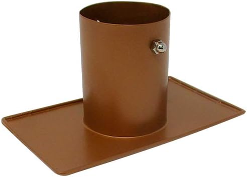 Trademark Innovations 8' Copper Colored Umbrella Rain Chain and Rain Chain Adapter Set for Gutters and Downspouts