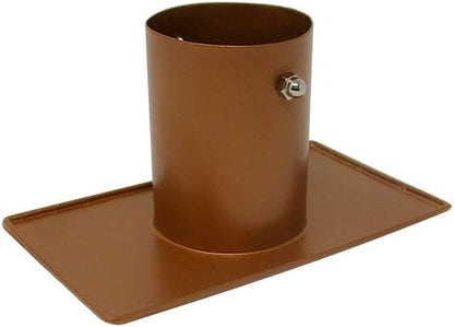 Trademark Innovations 8' Copper Colored Umbrella Rain Chain and Rain Chain Adapter Set for Gutters and Downspouts