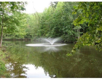 Custom Pro 1/3 HP Floating Pond and Lake Fountain Complete Kit - Powerful 3500 GPH Pump, 4 Spray Styles, 100 Foot Cord and More - Easy to Assemble