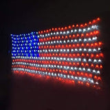 YULIANG LED American Flag Lights,6.5ft*3.2ft Waterproof Led Flag Net Light Outdoor for 4th of July Decorations,Independence Day,Memorial Day, Festival, Garden,Outdoor Christmas Decoration