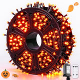 500 LED Orange Halloween String Lights - 173ft with Remote