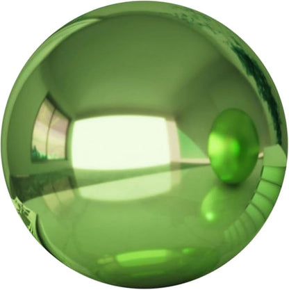 Stainless Steel Gazing Ball for Garden Decor | 4.72 Inch Mirror Reflective Hanging Ball for Outdoor Spaces | Metal Gazing Balls for Garden Decoration(Green)