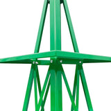 Metal Windmill for Garden Yard Decor, 8ft Tall Windmill Pinwheels Outdoor with Spinning Blades, Weather Vanes Lawn Ornaments, Weather-Resistant, Green
