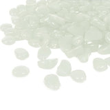 Glow in the Dark Garden Pebbles 150pcs Outdoor Decor Bulk Blue Eden Glow Stones DIY Walkway Driveway Fairy Decoration Luminous Rocks Aquarium Fish Tank Gravels (White in Daytime, Blue in the Dark)
