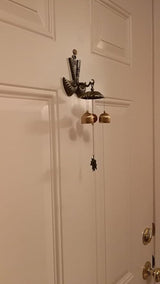 THY COLLECTIBLES Feng Shui Brass Door Chime Wind Chime windbell - Chinese Fu (Fortune) Design