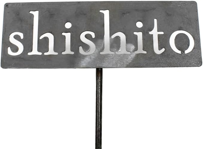 Classic Metal Garden Markers 19 Inches Tall (shishito, Raw, Unfinished Steel (will rust with time))