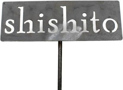 Classic Metal Garden Markers 19 Inches Tall (shishito, Raw, Unfinished Steel (will rust with time))