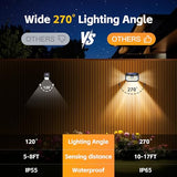 Solar Lights Outdoor, Motion Sensor Security Light, 178 LED, 4 Pack