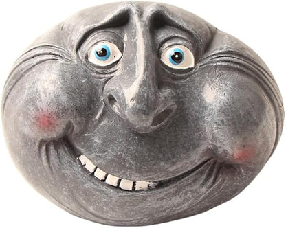 1pc Contemporary Style Funny Rock Figurine - Resin Garden Lawn Statue, Outdoor Patio Sculpture, Quirky Home Decor Craft for Various Rooms, Easter, Hanukkah, Thanksgiving, No Electricity Needed